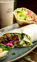 Fresh wrap served at Meraki Coffee House